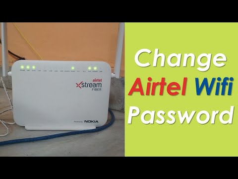 How to change airtel wifi password