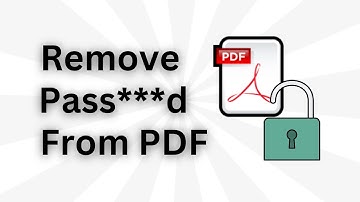 How to Remove PASSWORD from PDF File (In 2 Minutes!) 🔓