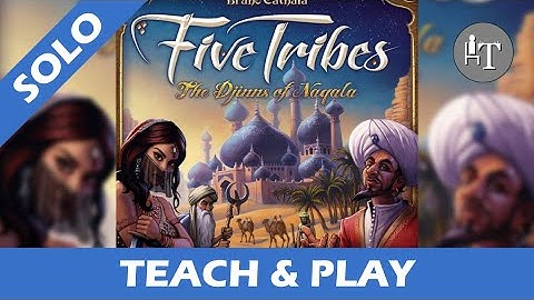 Tutorial & Solo Playthrough of Five Tribes