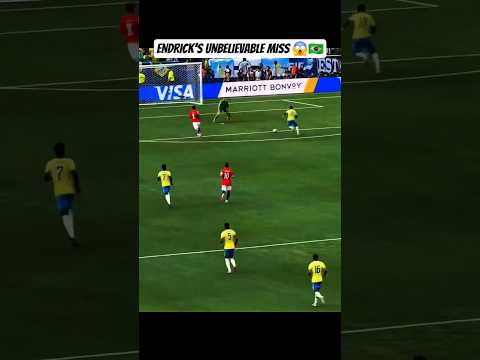Video Endrick misses an unbelievable chance as Brazil crashes out against Norway! ??