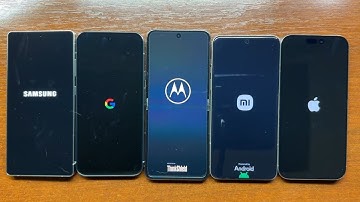 Samsung vs Google Pixel vs Motorola vs Xiaomi vs Apple iPhone Flagship Devices Boot Animation