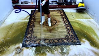 Strange dirt inside the carpet - satisfying ASMR carpet cleaning