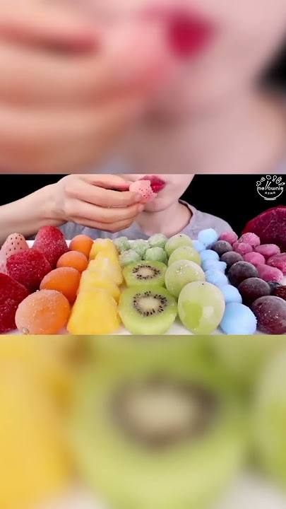 ASMR Mukbang buah beku #asmr