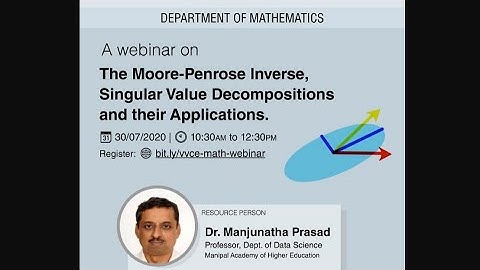Moore- Penrose Inverse, Singular Value Decompositions and their Applications