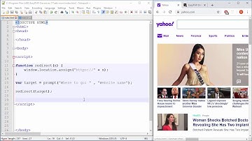 JavaScript Tutorial - 39 - Redirect To Another Site in JS