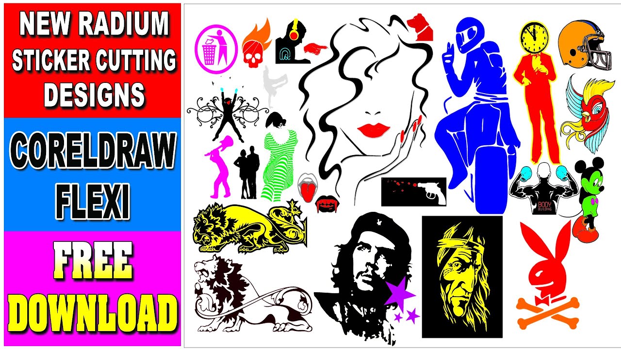 New Radium Sticker Cutting Designs free download YouTube