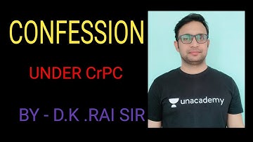 CONFESSION UNDER CrPC