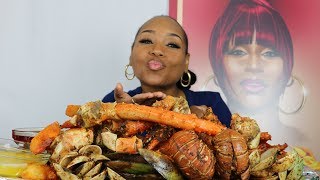 Seafood Boil 8 ⚠ Smacking Noises/Messy Eating/4lbs King Crabs/2 Lobster Tails/ Mussels/Clams/Shrimp