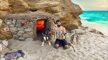 3 DAYS solo survival CHALLENGE (NO FOOD, NO WATER, NO SHELTER) Catch and Cook. Bushcraft Camping