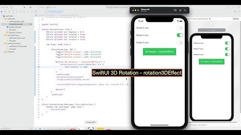 SwiftUI 3D Rotation - rotation3DEffect