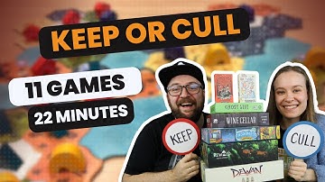 11 Board Game Reviews in 22 Minutes! - Keep or Cull!