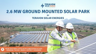 2.6 MW GROUND MOUNTED SOLAR PARK BY TERAVON SOLAR by TERAVON SOLAR ENERGIES  1,121 views 1 month ago 4 minutes, 39 seconds