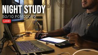 🔴 LIVE Engineering Study With Me | 50/10 Pomodoro