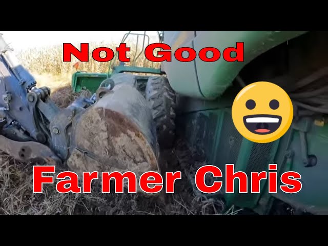Farmer Chris gets the combine stuck Dirt Perfect Towing u0026 Recovery to the rescue class=