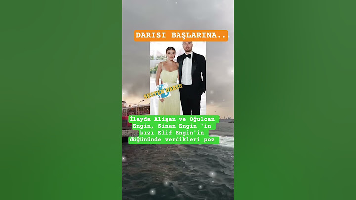 İlayda Alişan ve Oğulcan Engin'den düğünden bir kare #ilaydaalişan #sedasayan #sinanergin