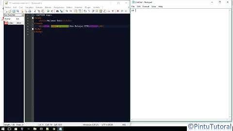 cara membuat halaman web dengan program notepad plus plus - tabel html