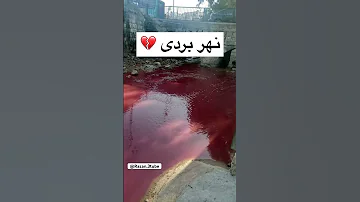 سبب لون الاحمر في نهر بردى Syria صيدنايا سجن دم سوريا نهر بردى احمر اكسبلور Shorts ترند 