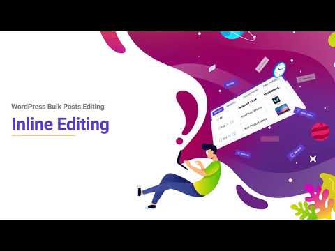 WordPress Bulk Posts Editing - Inline Editing