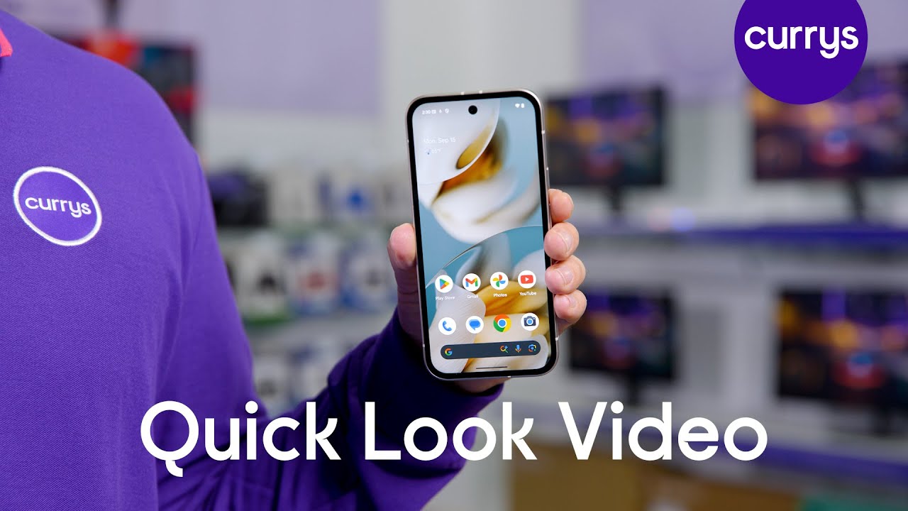 GOOGLE Pixel 9a - 128 GB, Porcelain - Quick Look - YouTube