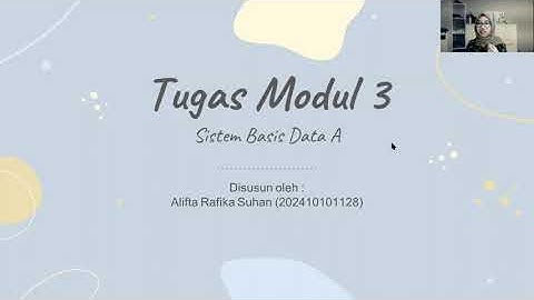 Presentasi Tugas Modul 3 Sistem Basis Data