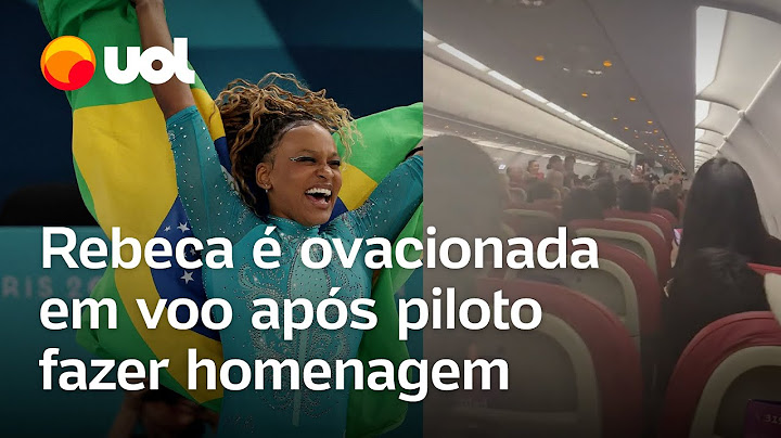 Rebeca Andrade é ovacionada em voo após piloto fazer homenagem: ‘Orgulho de ter a bordo’; veja vídeo