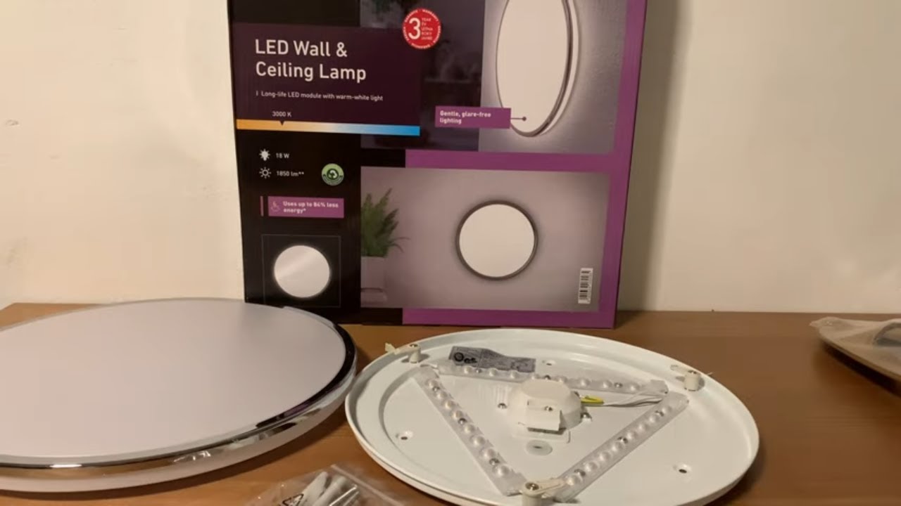 Voorzichtigheid gen engel Livarno home LED - Livarno home LED Deckenleuchte - Livarno home Lidl -  YouTube