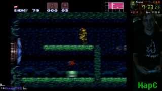 Super Metroid - 100% Map Completion in 1:38:05 (1:07 game time)