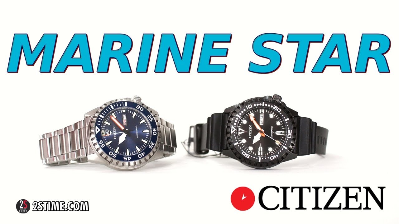 CITIZEN MARINE Star NH8389-88L and NH8385-11E Automatic Watch - YouTube