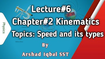 KPK CLASS 9TH PHYSICS CHAPTER#2 KINEMATICS LECTURE#6 ON SPEED AND ITS TYPES