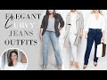 Elegant Curvy Plus Size Jeans Outfits | Fashion Over 40
