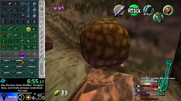 Ocarina of Time Randomizer - Max Item Shuffle/No Logic - October 3rd 2022