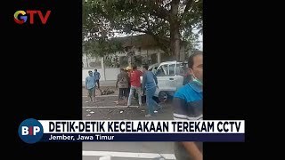Detik-Detik Kecelakaan Truk Terguling di Jember Terekam CCTV - BIP 27/12