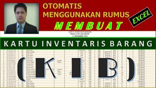 KARTU INVENTARIS BARANG (KIB) - CARA MEMBUAT OTOMATIS DENGAN RUMUS EXCEL