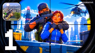 Pure Sniper: Gun Shooter Gameplay Walkthrough Part 1 - Rescue the Hostages (iOS, Android) screenshot 2