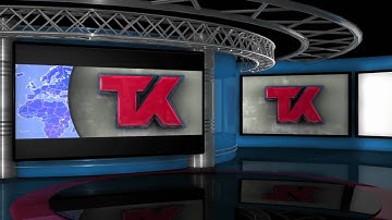 3D Virtual Set Design - Green Screen Compositing