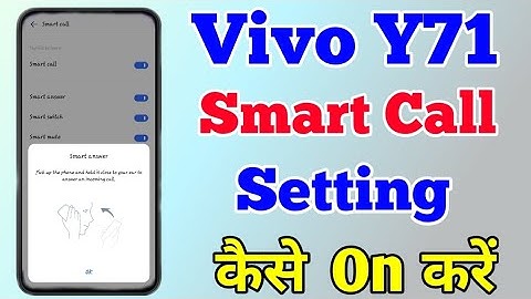 How To Smart Call Setting On Vivo Y71 || Vivo Y71 Smart Call Setting || Vivo Y71 Smart Call कैसे करे