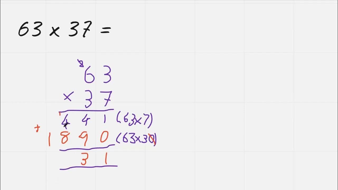 Multiplying using the formal method - YouTube
