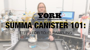 Summa Canister 101: Steps for TO-15 Sampling