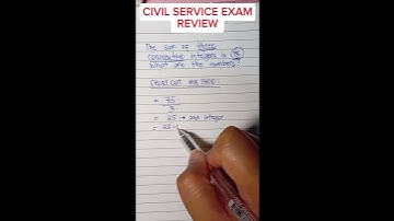 CIVIL SERVICE EXAM REVIEW #civilserviceexamination #civilserviceexam #tutorial #review #mathematics