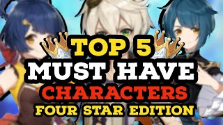 Top 5 BEST four stars in GENSHIN IMPACT | Doovi