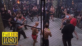 Jet Li fights in a cage against all the fighters in the movie Cradle 2 the Grave (2003) Resimi