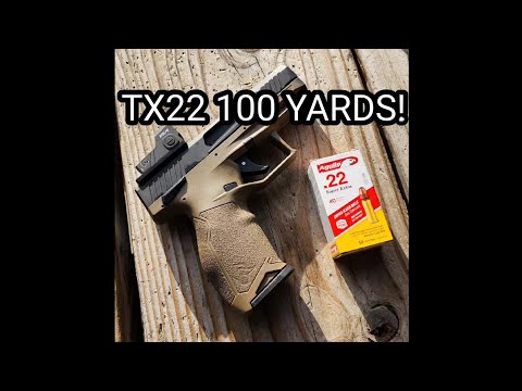 Taurus TX22 .22LR 100 Yard Accuracy!!!