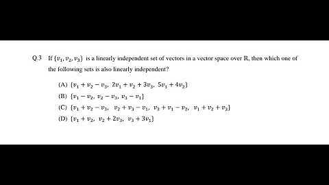 IIT JAM Mathematics 2018 ( Question Number 3 )