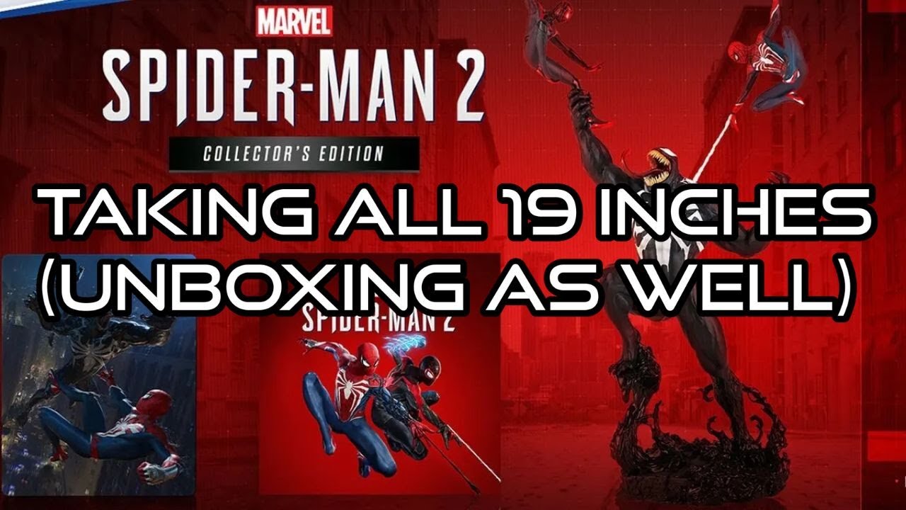 Unboxing MARVEL'S SPIDER-MAN 2 Collector's Edition [PS5] - 19 inches of  Venom 