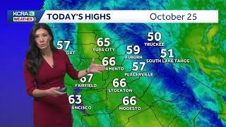 NorCal Forecast: A few light showers possible Sunday