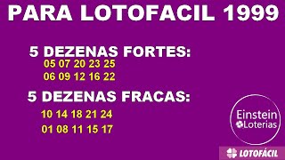 LOTOFACIL 1999 Dicas e Análises