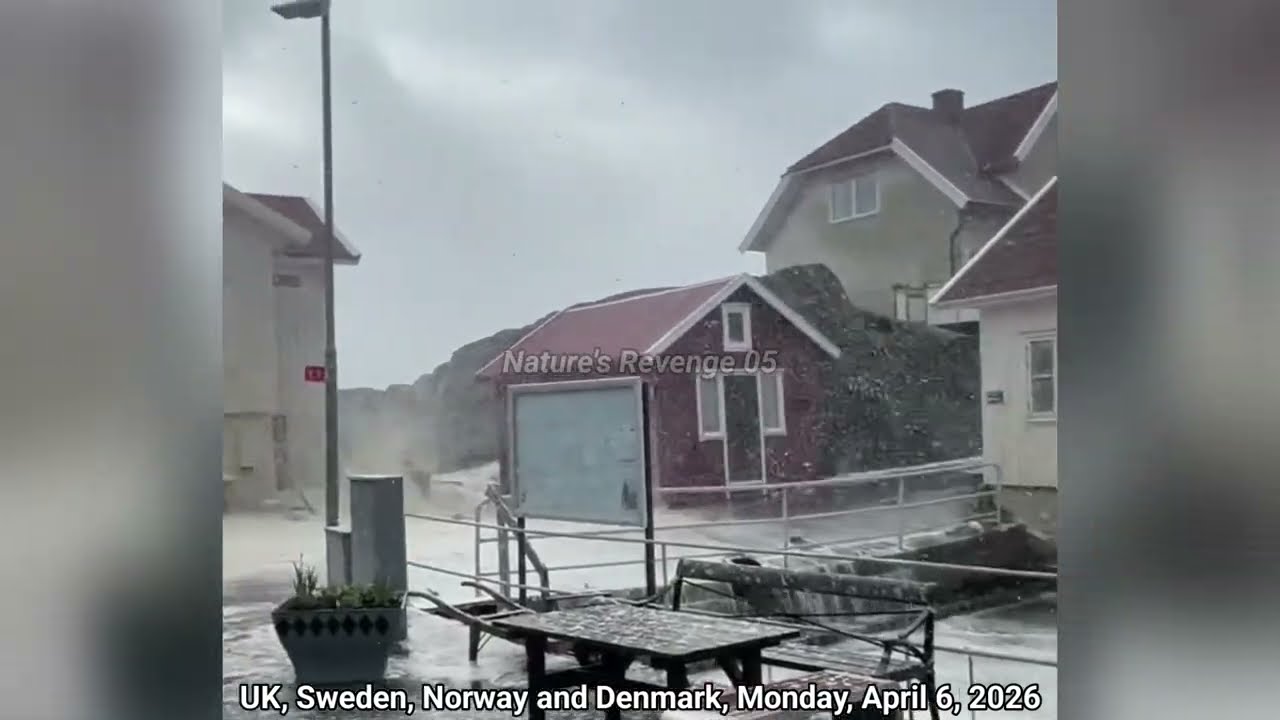 Chaos in the UK, Sweden, Norway, and Denmark! Storm Dave Destroys ...