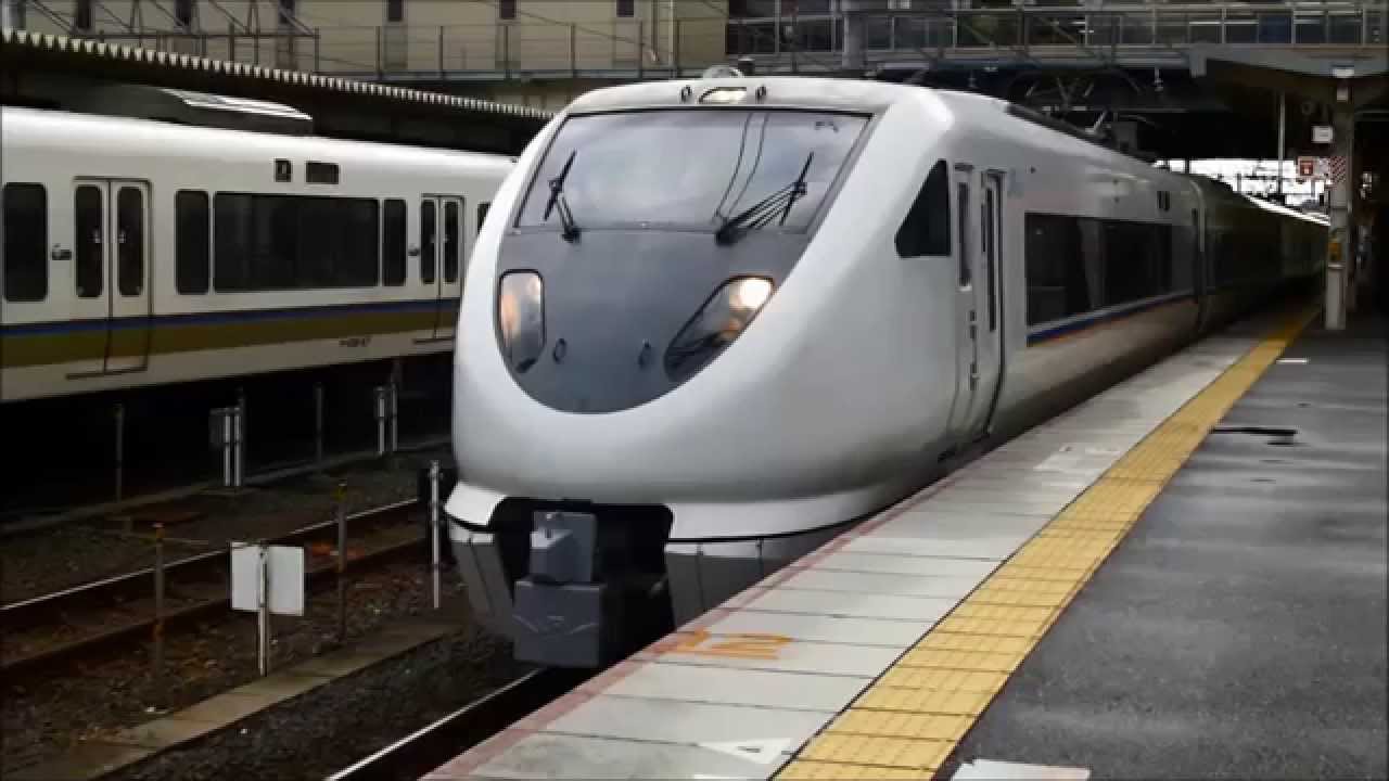 Japan Railway Station Maibara express Sirasagi 米原駅 新快速&しらさぎ