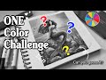 Drawing with Just ONE Color 😱 | Can you guess it?