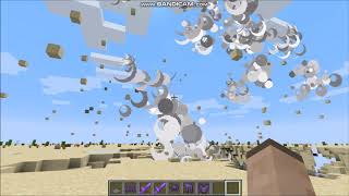 A Minecraft Desert Temple but it's a TNT explosion.